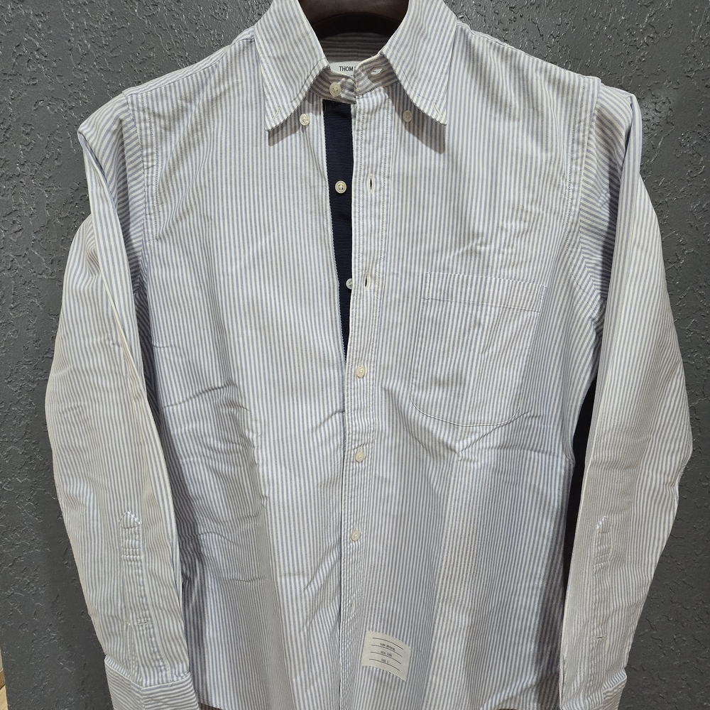 Thom Browne Striped Button Down Shirt